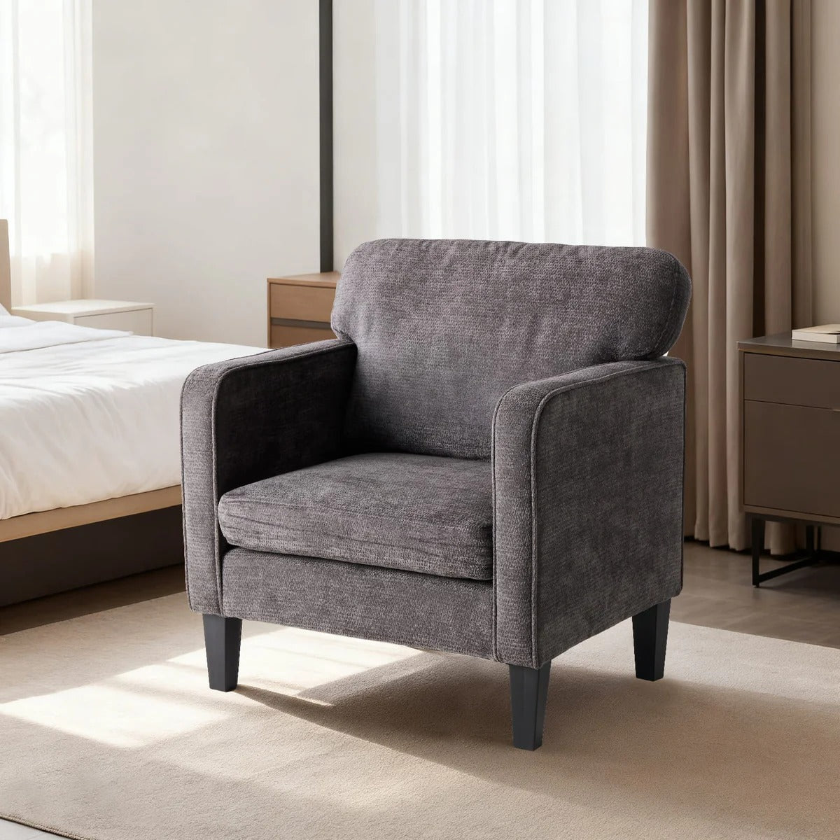 Adjustable Backrest Accent Chair for Living Room, Bedroom, Office