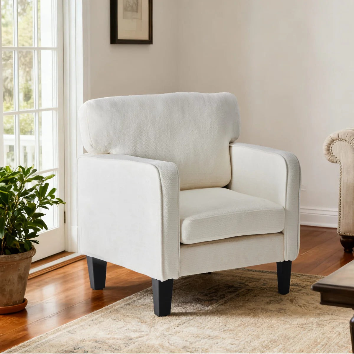 Adjustable Backrest Accent Chair for Living Room, Bedroom, Office